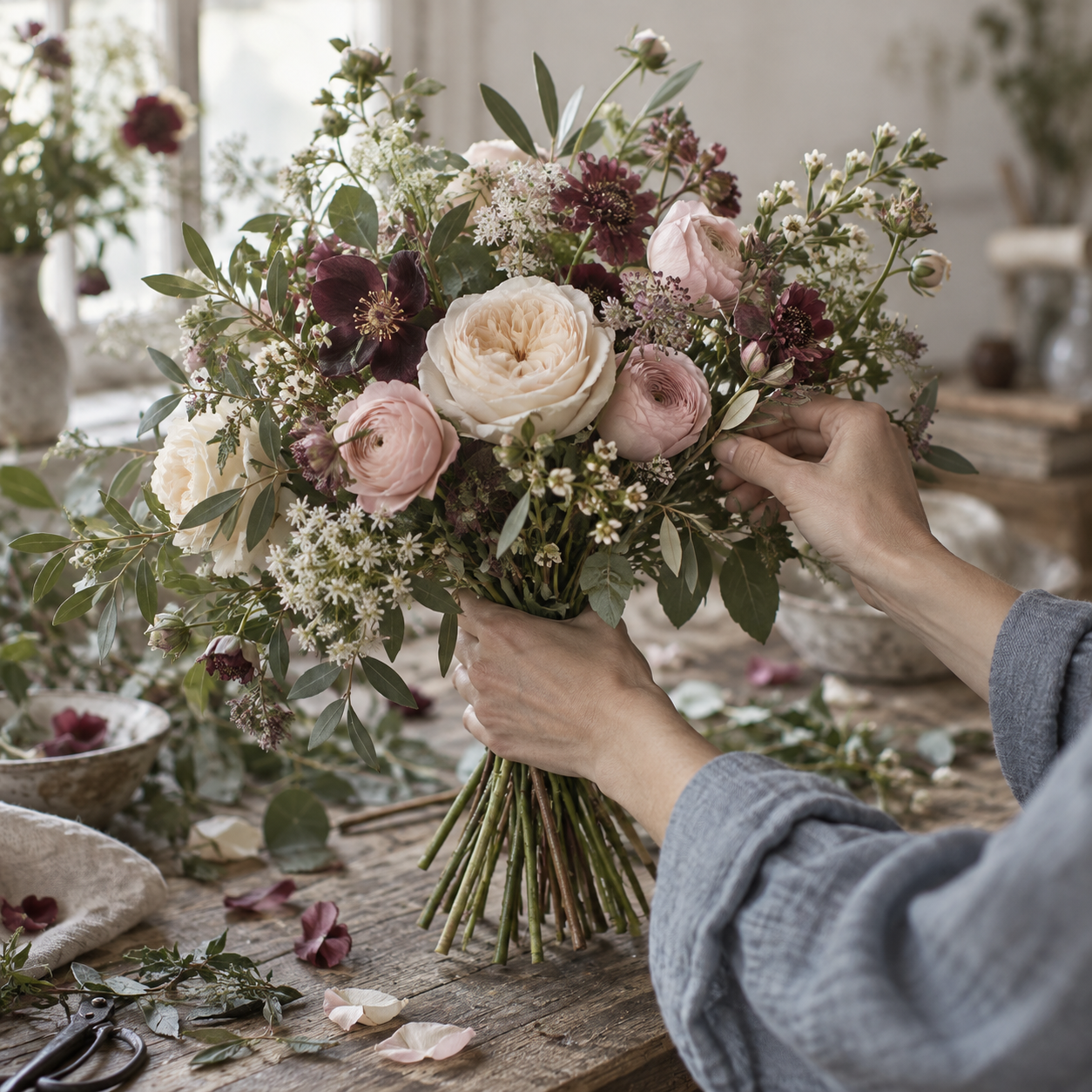 Workshop floral arrangement