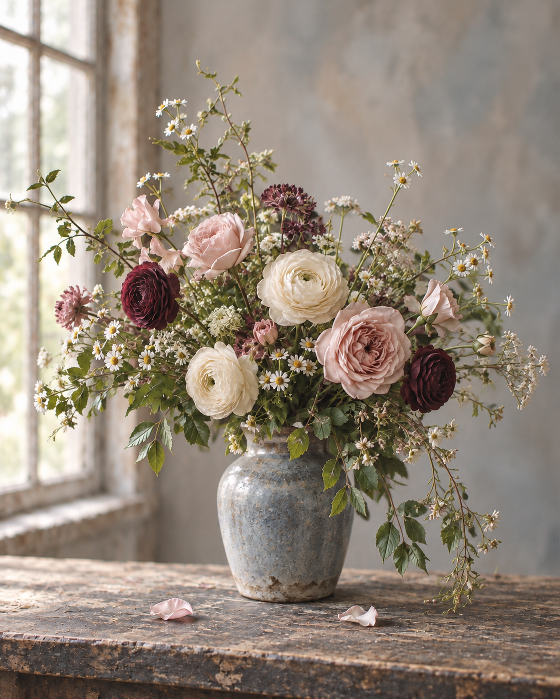Seasonal custom rose bouquet
